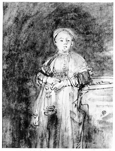 Vrouw met een kaars, ca. 1631 door Rembrandt van Rijn